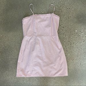 L.A. Hearts Pink White Plaid Spaghetti Strap Dress